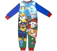 Paw Patrol Pigiama Intero per Bambini 100% Poliestere Morbido Tutina per Ragazzi, Adventure Pups, 3-4 Anni: 104cm, Blu