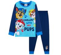 Paw Patrol Pigiama Lungo Ragazzo, Comodo 2 Pezzi Abbigliamento da Casa Set (Blu, 3-4 Anni)