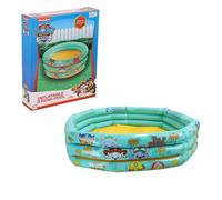 Paw Patrol Piscina, Piscina Gonfiabile, Chase Rubble Skye Marshall Piscina per Bambini, Piscina da Giardino, Piscina Tonda Multicolor, 100 CM