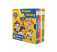 Paw Patrol Pocket Library: Six illustrated story mini board books for children aged 1, 2, 3, 4 based on the Nickelodeon TV Series