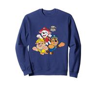 Paw Patrol Pup Jump Trio With Classic Badge Logo Felpa