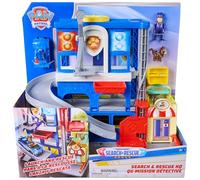 Paw Patrol: Pup Squad, Set di Gioco Quartier Generale Search & Rescue con Pup Squad Racer di Chase, Sindaco Humdinger e Gattino, Giocattoli per Bambini e Bambine, 3+ Anni