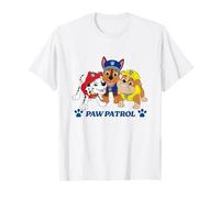 Paw Patrol Pups Group Shot And Paw Prints Maglietta