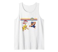 Paw Patrol Pups in Action Retro Multicolor Racing Stripes Canotta