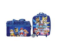 Paw Patrol Pups & Logo - Set da viaggio da 3 pezzi, con custodia e etichetta per bagagli