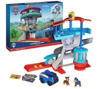 PAW Patrol Quartier Generale, Set di gioco Torre di Controllo, 2 Personaggi di Chase, auto della polizia di Chase e accessori, Giochi per bambini dai 3 anni in su