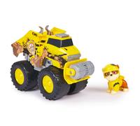 PAW Patrol : Rescue Wheels, Bulldozer di Rubble, Veicolo Giocattolo con Trasformazione e Personaggio Collezionabile, Giocattoli