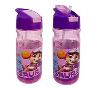 Paw Patrol Rosa Borraccia in Plastica 550ml con Cannuccia Bambina Scuola
