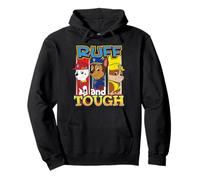 Paw Patrol Ruff e Tough 3 Panel Art Felpa con Cappuccio