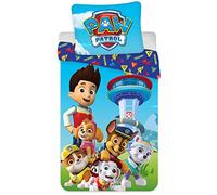 Paw Patrol - Set copripiumino 140 x 200 cm + 1 federa 63 x 63 cm, 100% poliestere