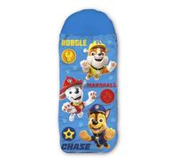 Paw Patrol - Sacco nanna per bambini, 140 cm + 30 cm (cappuccio) x 70 cm, ideale per attività all'aperto/indoor, con Rubble, Marshall, Chase, sacco a pelo a mummia per campeggio, ragazze e ragazzi con