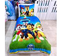 Paw Patrol Set 2pezzi Letto Singolo Copripiumino Federa Flanella Pile di Corallo