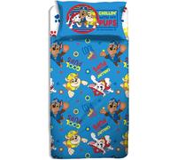 Paw Patrol Set Completo Letto Lenzuolo Sopra Lenzuolo Sotto Con Angoli Federa 100% Cotone