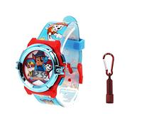 Paw Patrol, set con torcia e torcia per bambini, con orologio LCD e torcia - Chase, Marshall, Rubble Character Design, display digitale, funzione luminosa, cinturino regolabile, divertimento per i