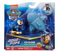 PAW Patrol , set di action figure Chase and Shark Aqua Pups, giocattoli per bambini dai 3 anni in su