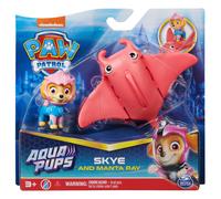 PAW Patrol , set di action figure Skye and Manta Ray Aqua Pups, giocattoli per bambini dai 3 anni in su