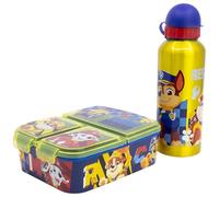 Paw Patrol - Set di bottiglie in alluminio da 530 ml, con 3 scomparti