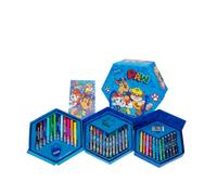 Paw Patrol Set di Cancelleria, Include Matite Colorate, Pennarelli, Pastelli Colorati, Gomma, Temperamatite, Taccuino, Clip, Valigetta, Set Scolastico per Bambini e Adolescenti