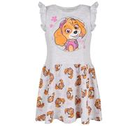 Paw Patrol Skye Abito Grigio con Manica Corta, da Bambina, Cotone (IT, Numero, 104, Regular, Grigio)