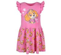 Paw Patrol SKYE Abito rosa in COTONE con manica corta, per bambina, 100% COTONE (IT, Numero, 128, Regular, rosa)