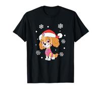 Paw Patrol Skye Christmas Hat And Candy Cane Maglietta