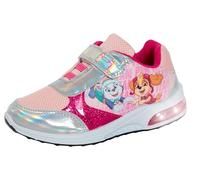 Paw Patrol Skye - Scarpe da ginnastica con luci lampeggianti, per ragazze, scarpe da ginnastica con LED, rosa, 28 EU