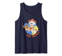 Paw Patrol Smiling Pups Retro Badge Design Canotta