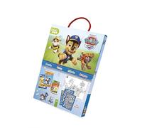 Paw Patrol Spaß-Set I Basteln - Rätseln - Stickern: Box mit 3 Büchern + Stickern ab 4 Jahren