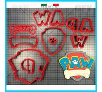 Paw Patrol Stemma Cookies cutter Formine - Pasta di Zucchero cake design