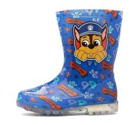 Paw Patrol Stivali di gomma da bambino, taglia 38-42, stivali da pioggia blu con Chase, Blu, 27 EU