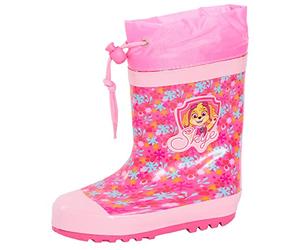 Paw Patrol Stivali di gomma per ragazze con lacci caldi foderati Skye Wellington per bambini scarpe da neve, Multi, 24 EU