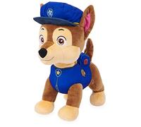 Paw Patrol, Talking Chase - Peluche interattivo con suoni, frasi e coda scodinzolante, altezza 30,5 cm, giocattoli per bambini dai 3 anni in su