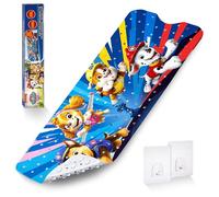 PAW Patrol Tappetino da bagno antiscivolo per bambini, antimuffa, antibatterico, con ventose, ganci e fori di scarico, 100 x 40 cm