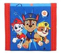 Paw Patrol Teamwork, portafoglio pieghevole in poliestere resistente con chiusura in velcro, porta monete con cerniera, Vadobag VB27598, 10 x 10 cm