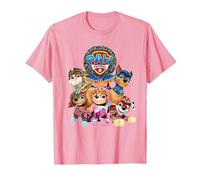 Paw Patrol: The Mighty Movie Group Maglietta, Uomo, Rosa, 3XL