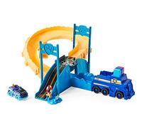 Paw Patrol, True Metal Rescue Track Set con Esclusivo Veicolo pressofuso Chase, Scala 1:55 Piste di Soccorso in Metallo, Colore Blue, 6060297