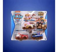 Paw Patrol True Metallo 3er-Pack Metall-Spielzeugautos Skye Chase Marshall Nuovo