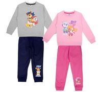 Paw Patrol - Tuta Bambino e Bambina 3-8 Anni in Cotone | Completo Casual con Felpa Girocollo e Pantalone Morbido - Marshall Chase Skye Everest [2993 Grigio - 7 anni]