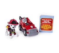 Paw Patrol Ultimate Rescue, mini carrello dei vigili del fuoco Marshall con figura da collezione, dai 3 anni in su