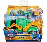 Paw Patrol, Veicolo e personaggio di ROCKY FILM da collezione, giocattoli per bambini dai 3 anni in su