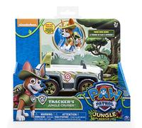 Paw Patrol Veicolo + Figurine Tracker, Multicolore, Taglia Unica, 20074622