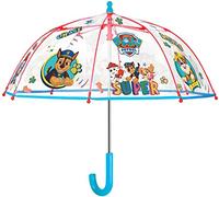 PERLETTI Paw Patrol Windproof Umbrella for Boys and Girls with Manual Safety Opening Diameter Approx. 64 cm