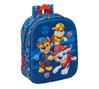 PAW PATROL - Zaino per asilo 3D, facile da pulire, ideale per bambini di diverse età, comodo e versatile, qualità e resistenza, 22 x 10 x 27 cm