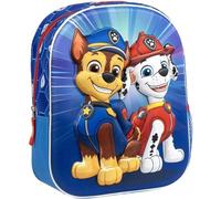 Zaino per bambini Paw Patrol con design 3D di Chase e Marshall - Zaino scolastico per bambini e bambine, fan di Paw Patrol, ideale per l'asilo nido e i viaggi