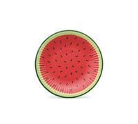 PAW - Piatti Carta Compleanno (18 cm) I 8 Pezzi I Piatti Monouso Ideali per Matrimonio, Comunione, Feste, Compleanno I Stampa su Piatti di Carta a Base d'Acqua I Forniture per Feste I Anguria
