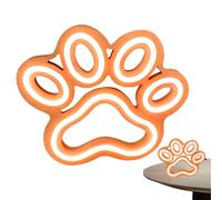 Paw Print Neon Light - Neon Sign - LED Pet Paw Shining Sign Lamp | USB Powered Shining Wall Light for Bedroom, Kids Room, Home Decor, Pet Shop, Cafe, Bar, Outdoor Events, Dog Cat Themed Lighted