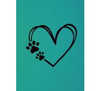 Paw Prints and Thoughts: 8.25 x 11 inch Lined Journal for Dog Lovers, Notes, Reflection & Daily Writing