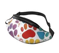 Paw Prints Art 1 Print - Marsupio da uomo e donna, elegante, da viaggio, per escursionismo, ciclismo e corsa