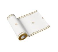 PAW - Runner da Tavola in Airlaid (40 cm x 24 m) | Decorazione Tavola per Comunione, Cresima, Battesimo | Runner Elegante | Monogramma IHS