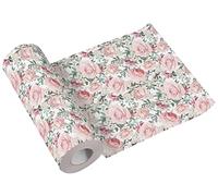 PAW Runner da Tavola Tessuto 40 cm x 24 m - Rose Splendide | Decorazione per comunione, matrimonio, compleanno e battesimo, in carta Airlaid, assorbente, prefustellato ogni 120 cm